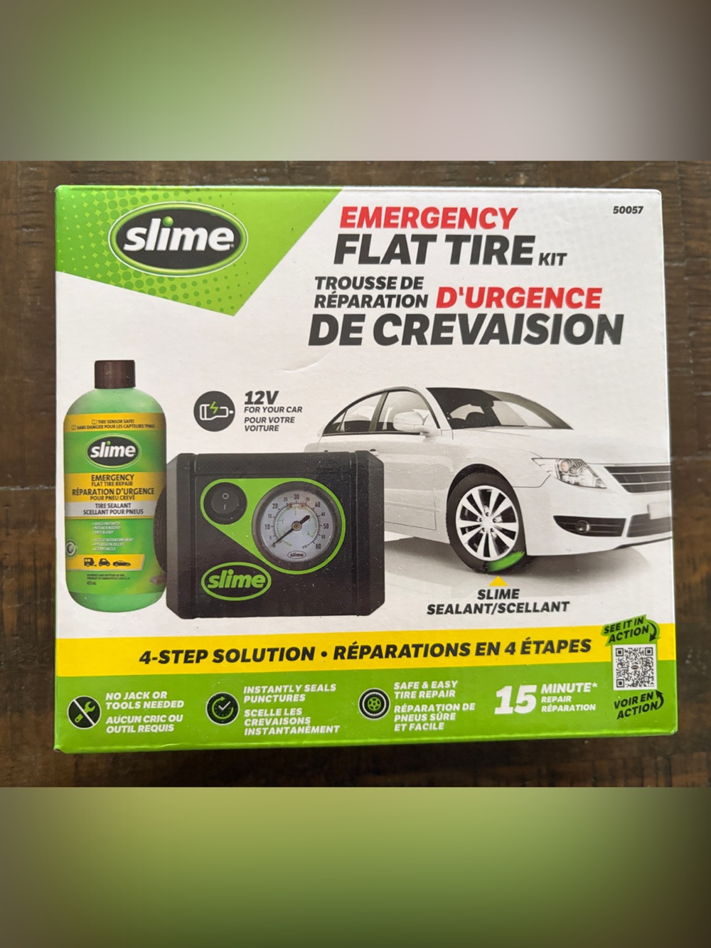 Slime Emergency Flat Tire Repair Kit